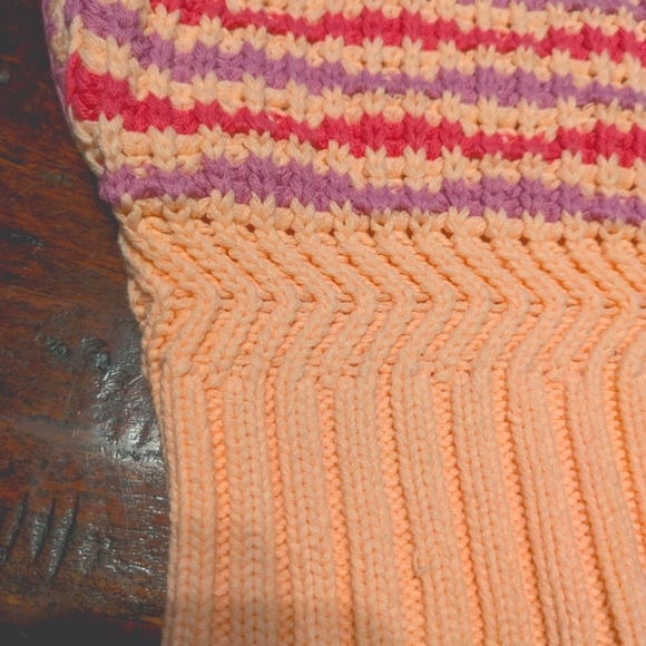 &merci Striped Knit Sleeveless Sweater L - Picture 12 of 14